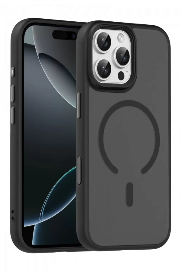 Apple iPhone 16 Pro Max Megane Magsafe Kapak - Siyah