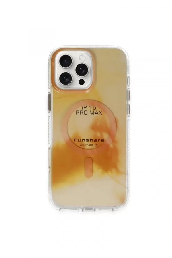Apple iPhone 16 Pro Max Phantom Magsafe Kapak - Gold