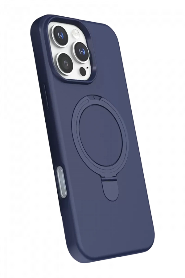 Apple iPhone 16 Pro Max Regal Magsafe Standlı Kapak - Lacivert