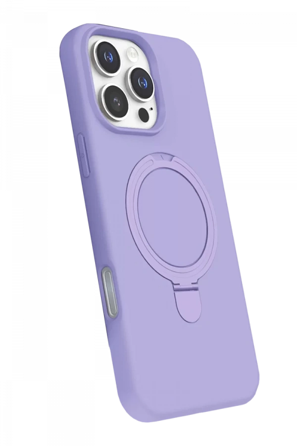 Apple iPhone 16 Pro Max Regal Magsafe Standlı Kapak - Lila