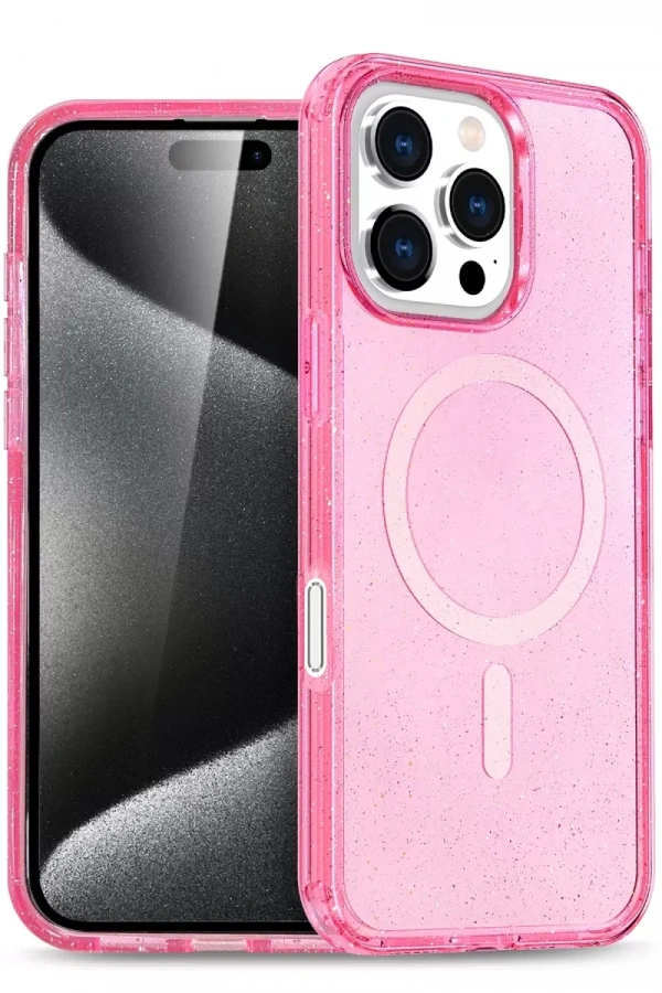 Apple iPhone 16 Pro Max Star Magsafe Kapak - Pembe