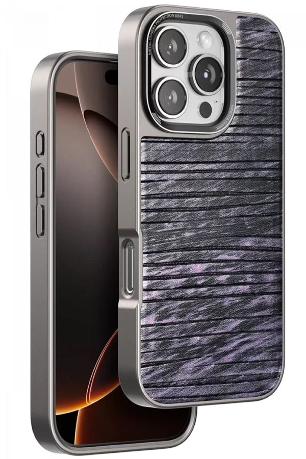 Apple iPhone 16 Pro Max Wave Kapak - Derin Mor