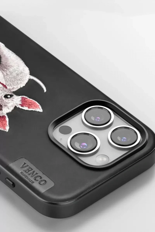 Apple iPhone 16 Pro Perma Desenli Kapak - Kahverengi