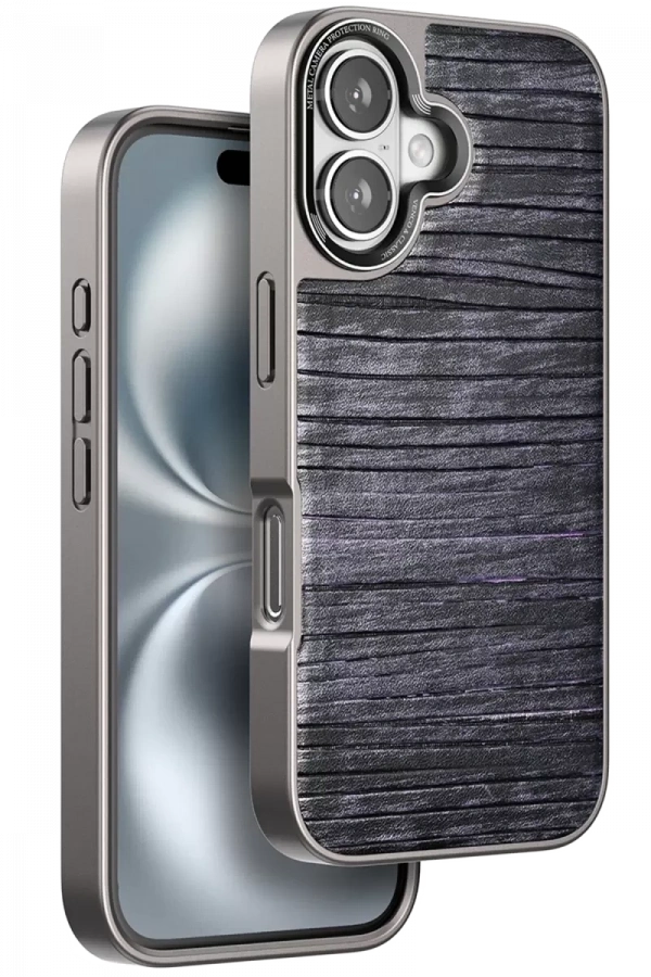 Apple iPhone 16 Wave Kapak - Derin Mor