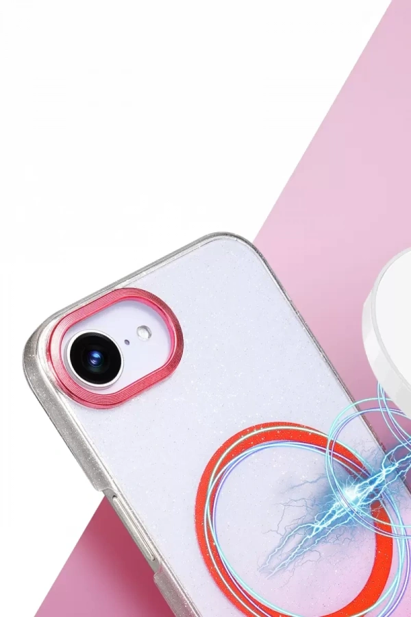 Apple iPhone 16E Glossy Magsafe Kapak - Siyah