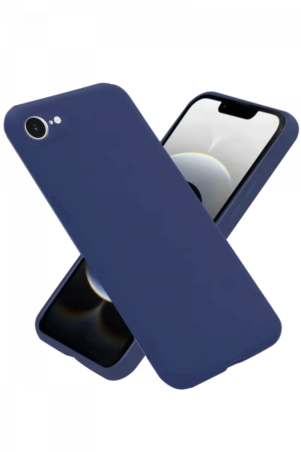 Apple iPhone 16E Kılıf First Silikon - Lacivert
