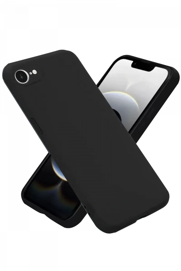 Apple iPhone 16E Kılıf First Silikon - Siyah