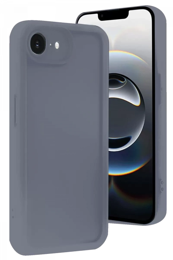 Apple iPhone 16E Kılıf Viera Silikon - Gri