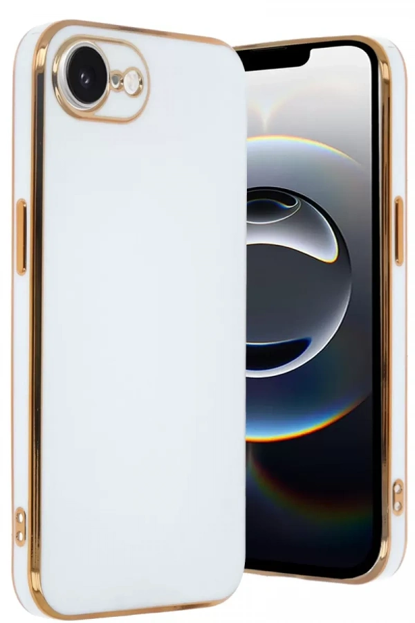 Apple iPhone 16E Kılıf Volet Silikon - Beyaz