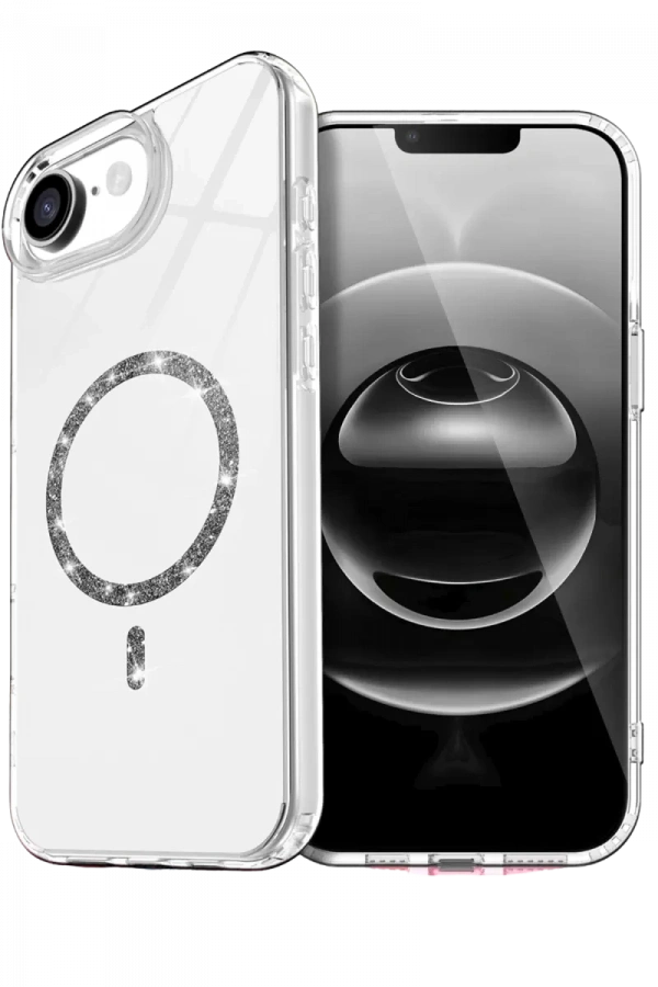Apple iPhone 16E Live Diamond Magsafe Kapak - Şeffaf
