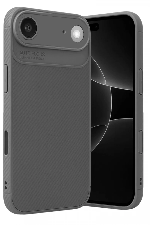 Apple iPhone 17 Air Auto Focus Karbon Kapak - Gri