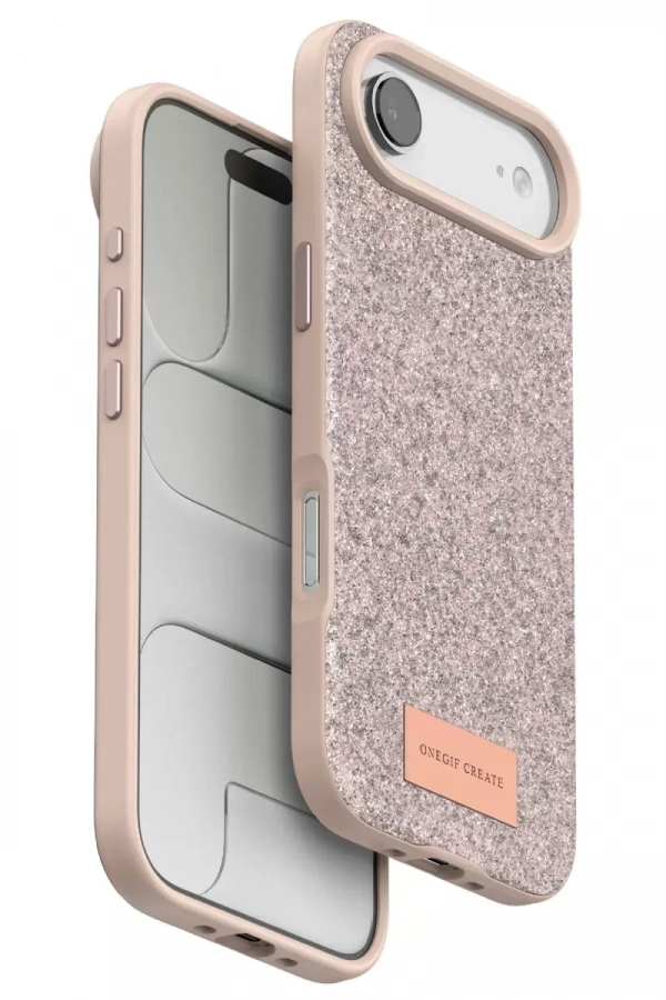 Apple iPhone 17 Air Bright Simli Kapak - Pembe
