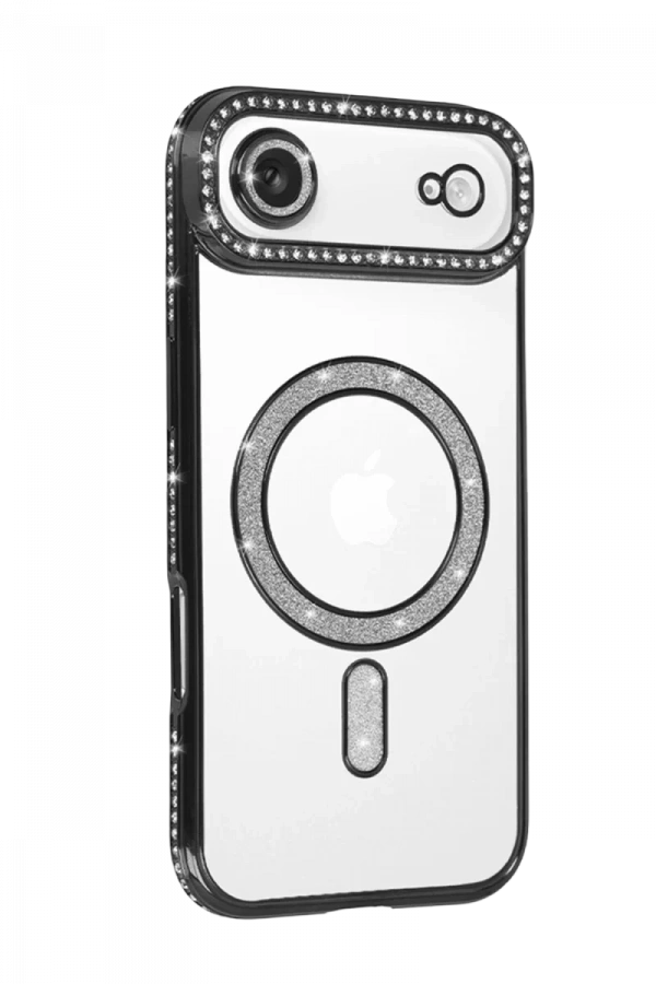 Apple iPhone 17 Air Joke Simli Magneticsafe Kılıf - Siyah