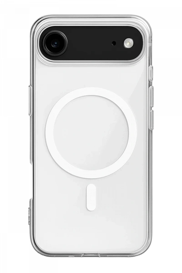 Apple iPhone 17 Air Kılıf Magneticsafe Şeffaf Silikon - Şeffaf