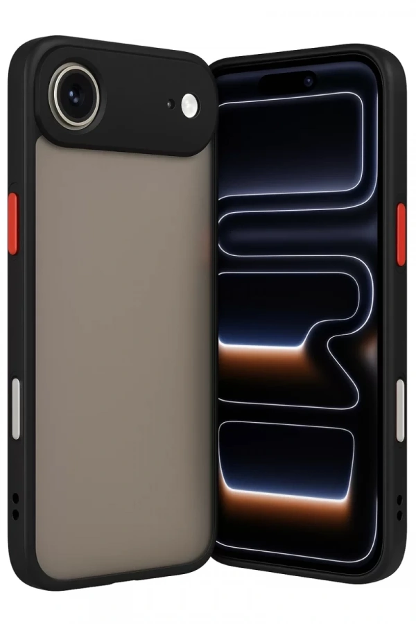Apple iPhone 17 Air Kılıf Montreal Silikon Kapak - Siyah