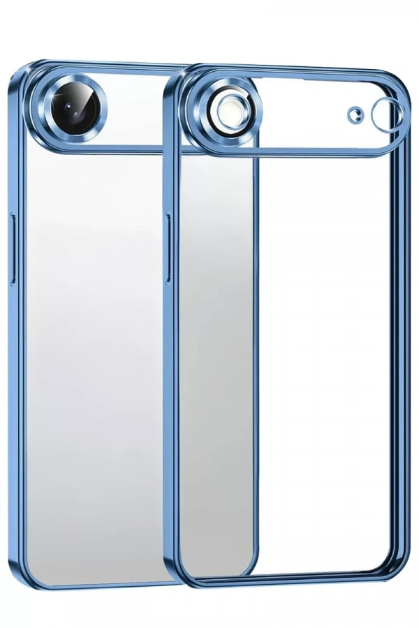 Apple iPhone 17 Air Lensli Silikon - Açık Mavi