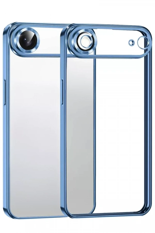 Apple iPhone 17 Air Lensli Silikon - Açık Mavi