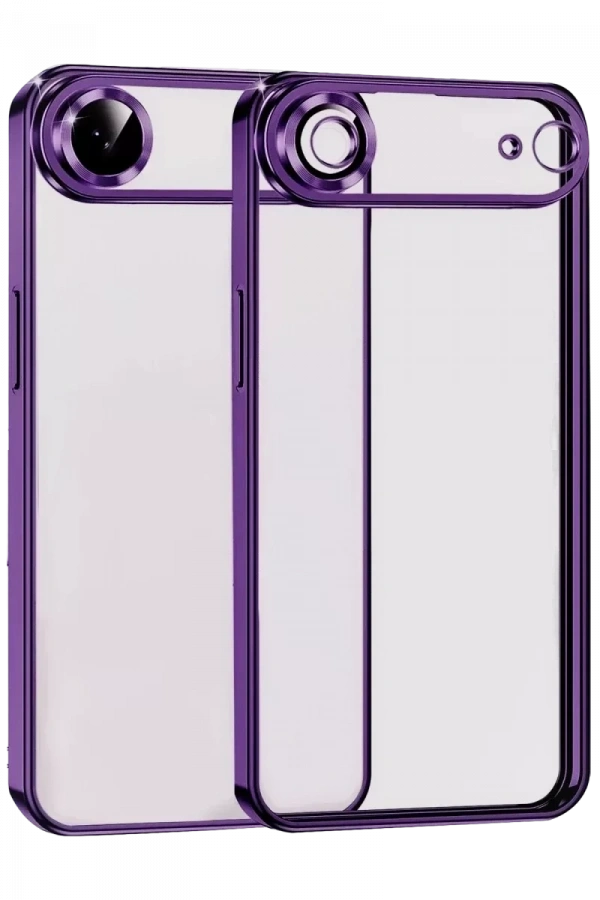 Apple iPhone 17 Air Lensli Silikon - Açık Mor