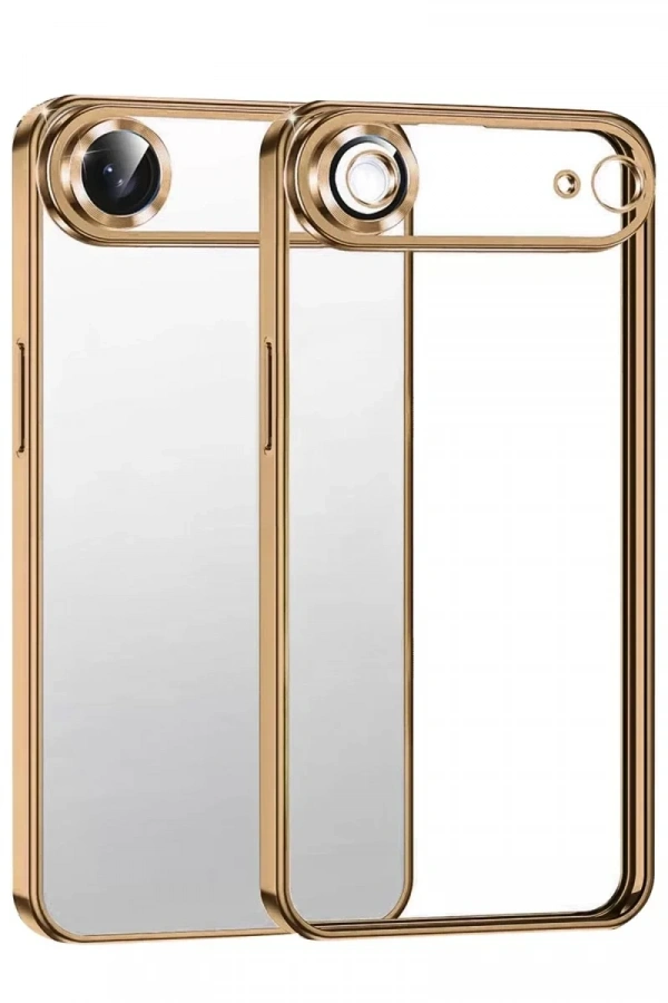 Apple iPhone 17 Air Lensli Silikon - Çöl Titanyum