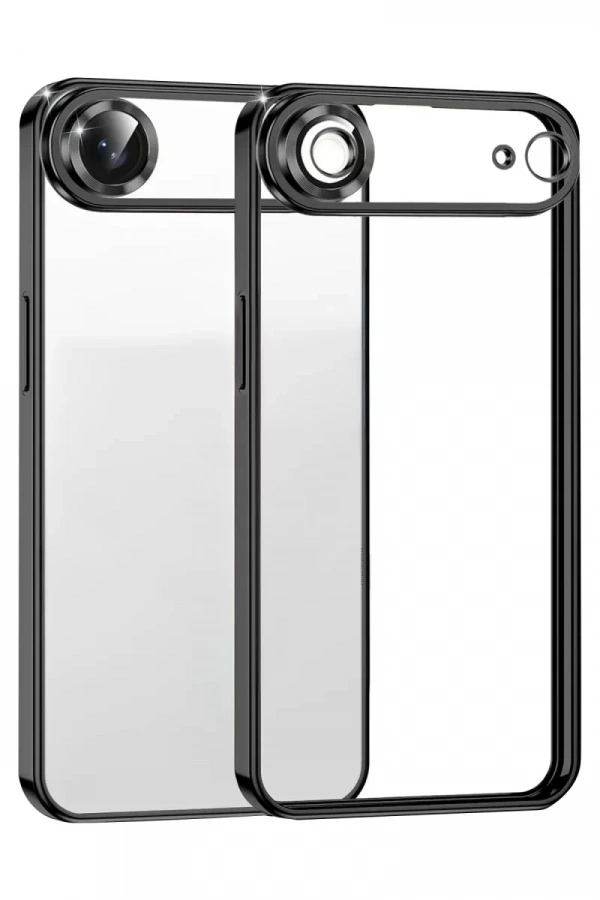 Apple iPhone 17 Air Lensli Silikon - Siyah