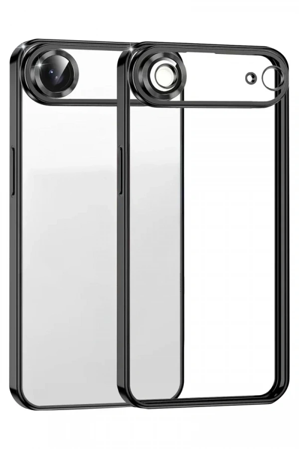 Apple iPhone 17 Air Lensli Silikon - Siyah