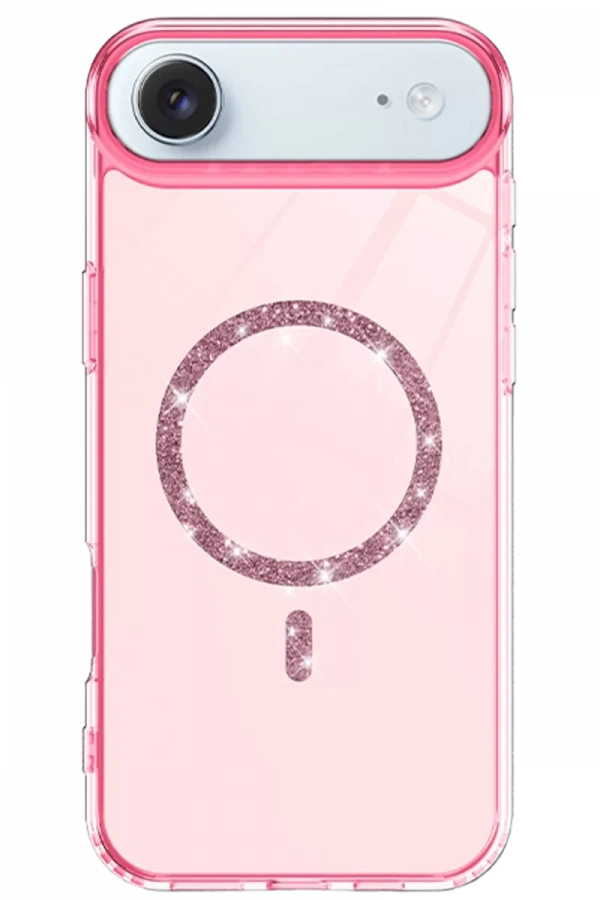 Apple iPhone 17 Air Live Diamond Magsafe Kapak - Pembe