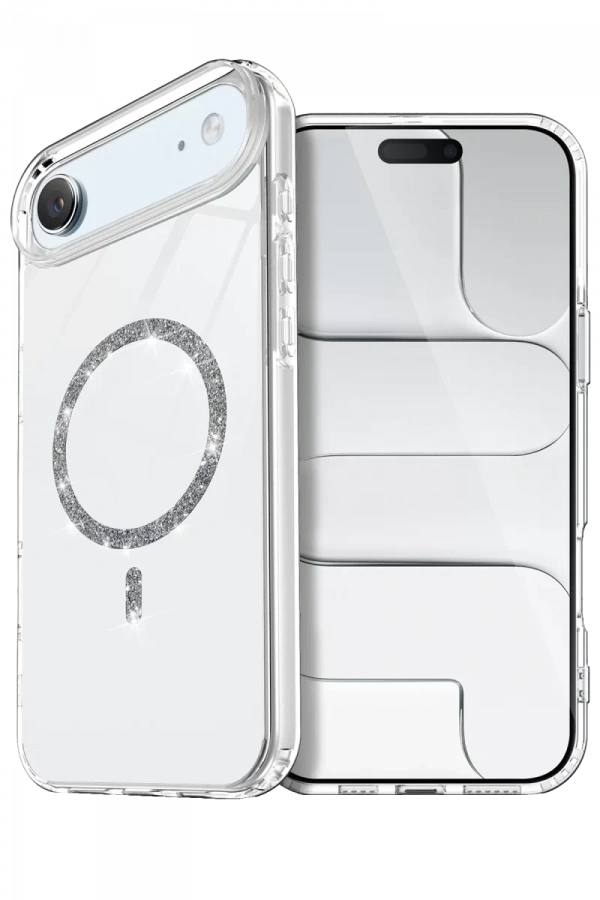 Apple iPhone 17 Air Live Diamond Magsafe Kapak - Şeffaf