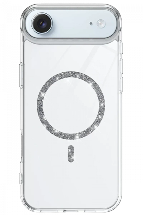 Apple iPhone 17 Air Live Diamond Magsafe Kapak - Şeffaf
