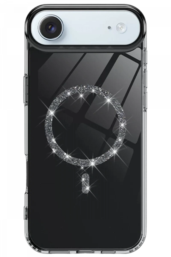Apple iPhone 17 Air Live Diamond Magsafe Kapak - Siyah