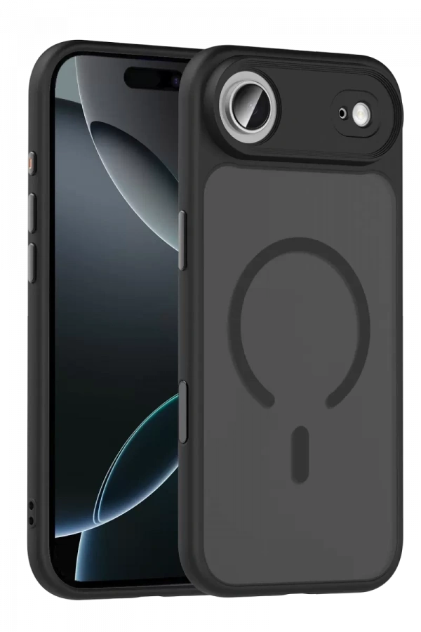 Apple iPhone 17 Air Megane Magsafe Kapak - Siyah