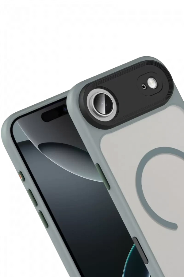 Apple iPhone 17 Air Megane Magsafe Kapak - Titan Gri