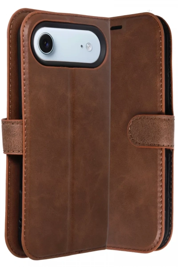 Apple iPhone 17 Air Trend S Plus Kapaklı Kılıf - Taba