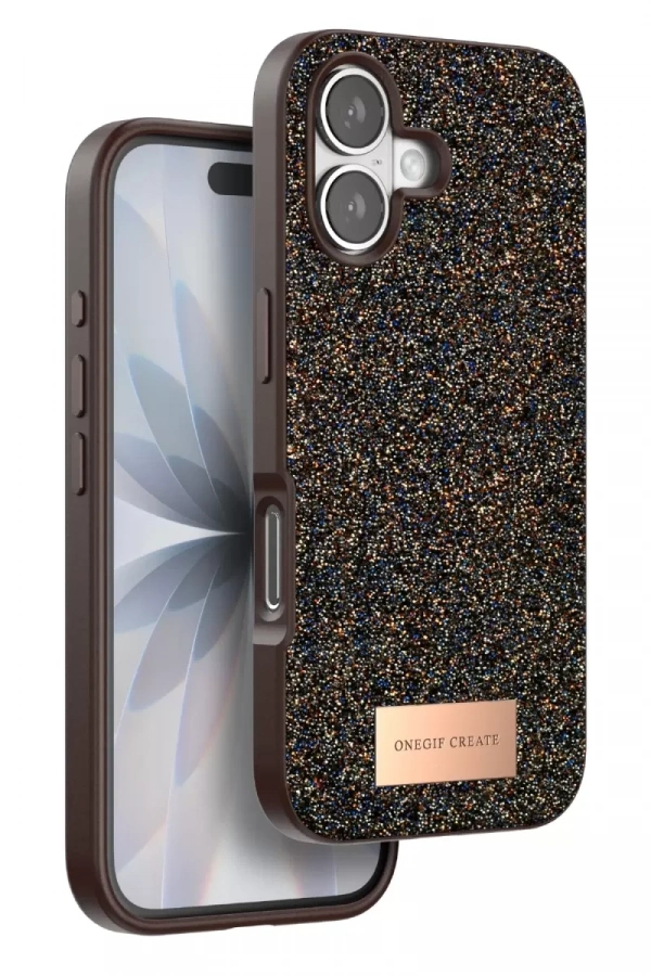 Apple iPhone 17 Bright Simli Kapak - Gold