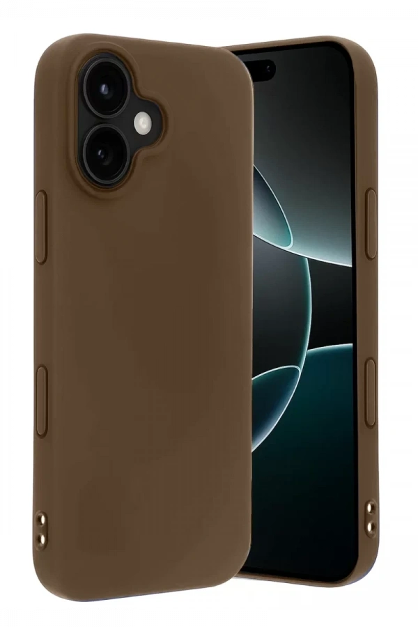 Apple iPhone 17 First Silikon - Kahverengi
