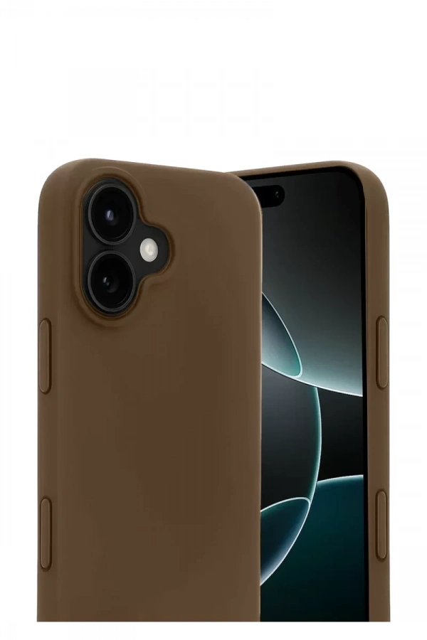 Apple iPhone 17 First Silikon - Kahverengi