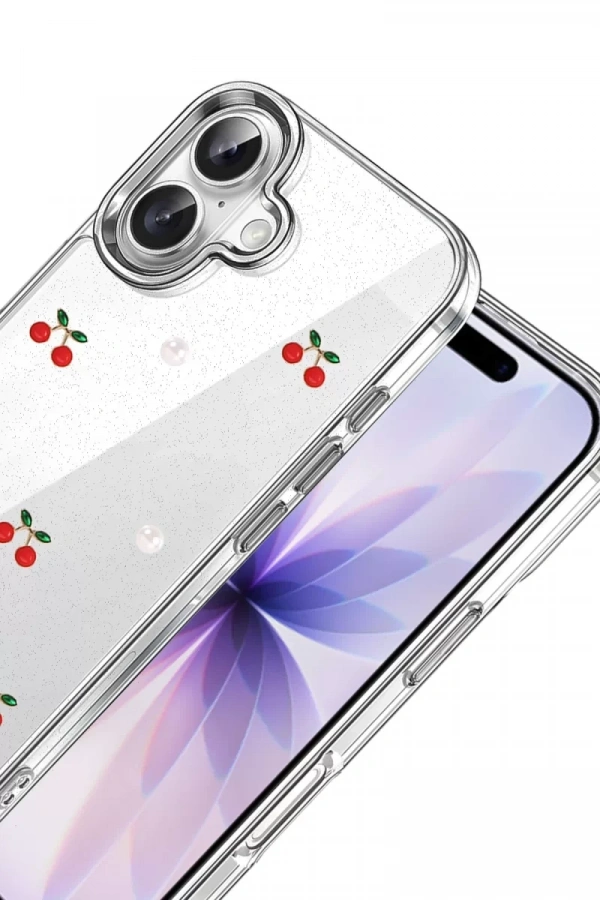 Apple iPhone 17 Fiyonk Desenli Kapak - Desen 9