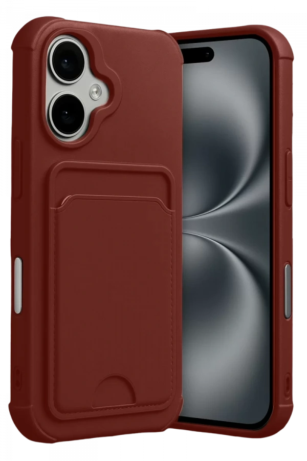 Apple iPhone 17 Kelvin Kartvizitli Silikon - Bordo