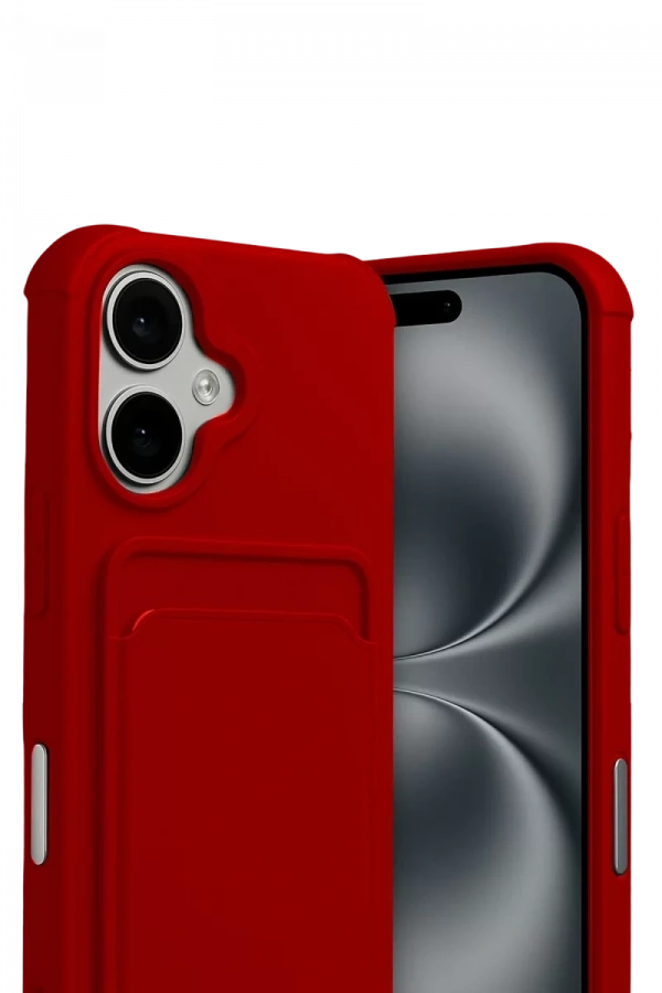 Apple iPhone 17 Kelvin Kartvizitli Silikon - Kırmızı