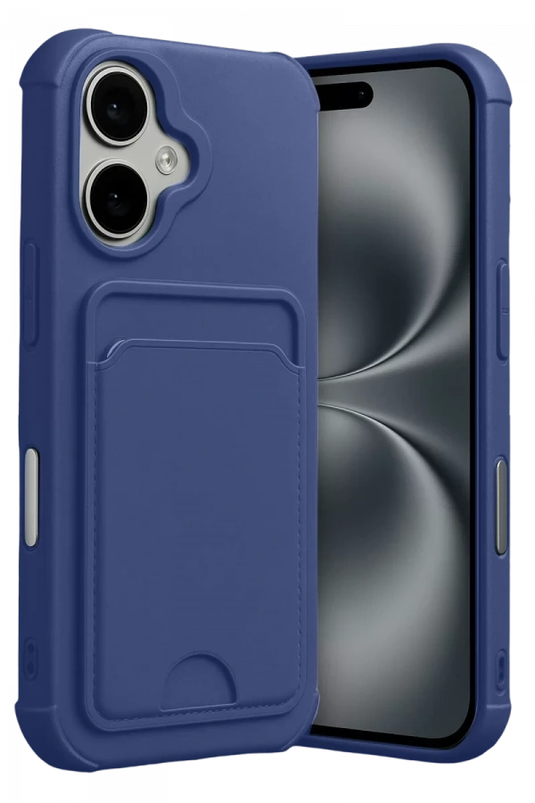 Apple iPhone 17 Kelvin Kartvizitli Silikon - Lacivert