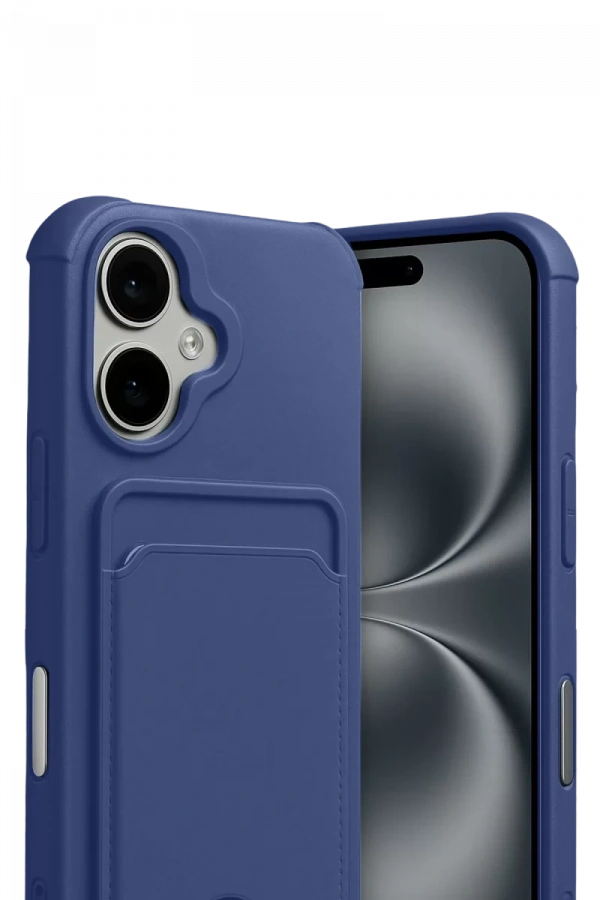 Apple iPhone 17 Kelvin Kartvizitli Silikon - Lacivert