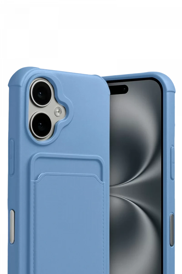 Apple iPhone 17 Kelvin Kartvizitli Silikon - Mavi