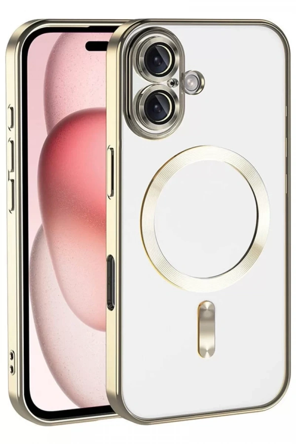 Apple iPhone 17 Kross Magneticsafe Kapak - Gold