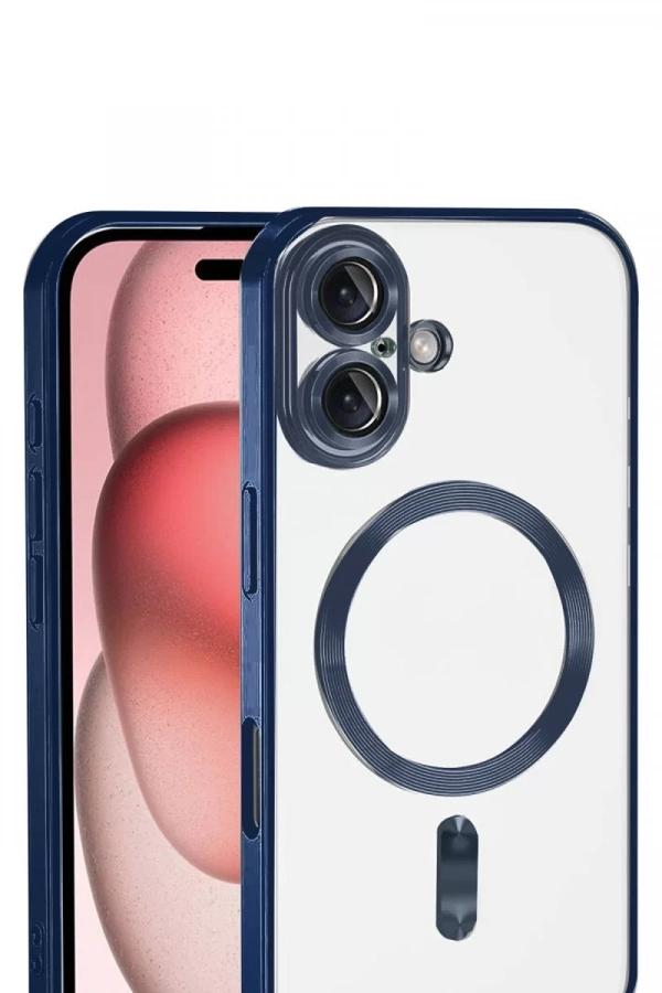 Apple iPhone 17 Kross Magneticsafe Kapak - Lacivert