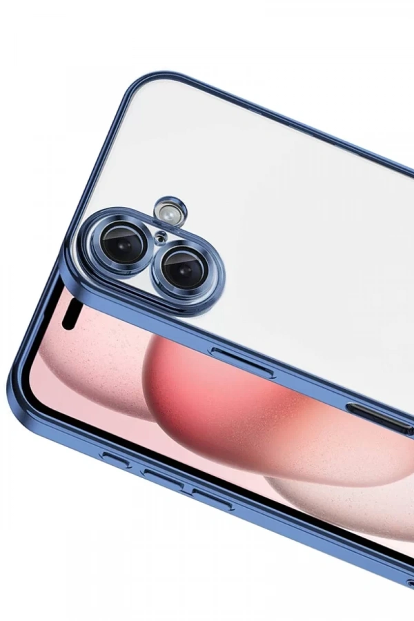 Apple iPhone 17 Lensli Silikon - Açık Mavi