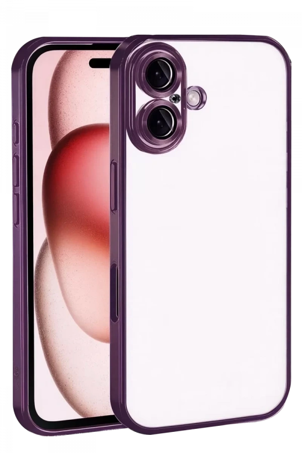 Apple iPhone 17 Lensli Silikon - Açık Mor