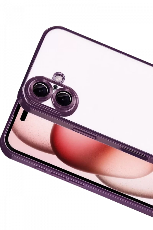 Apple iPhone 17 Lensli Silikon - Açık Mor