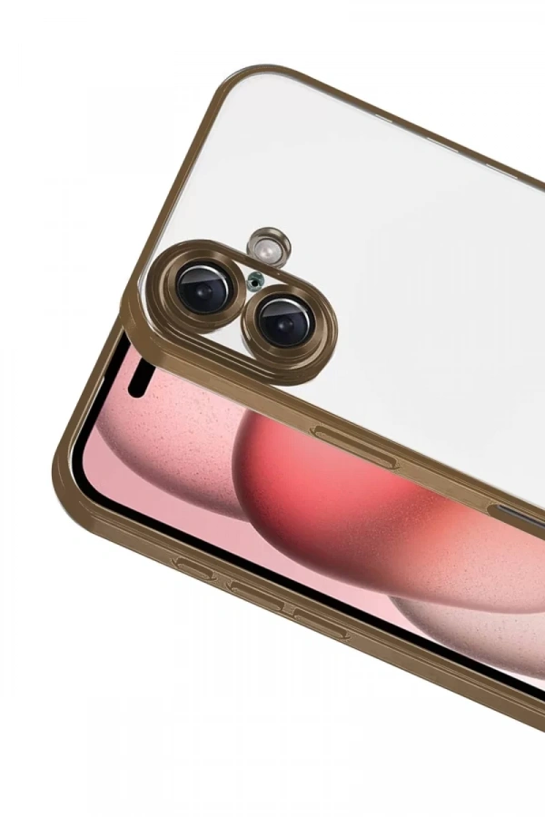 Apple iPhone 17 Lensli Silikon - Çöl Titanyum