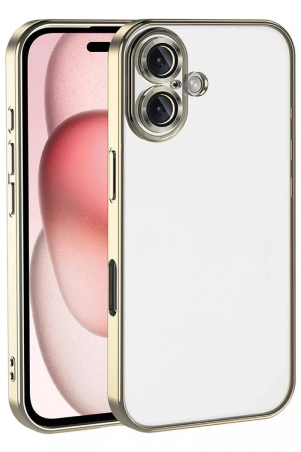 Apple iPhone 17 Lensli Silikon - Gold