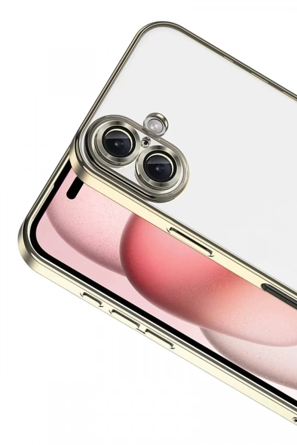 Apple iPhone 17 Lensli Silikon - Gold