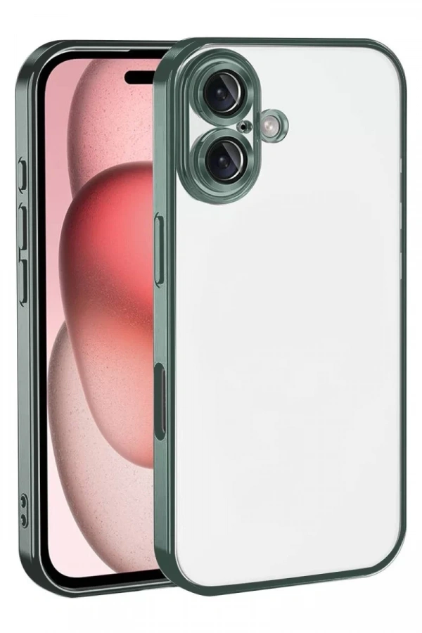 Apple iPhone 17 Lensli Silikon - Yeşil